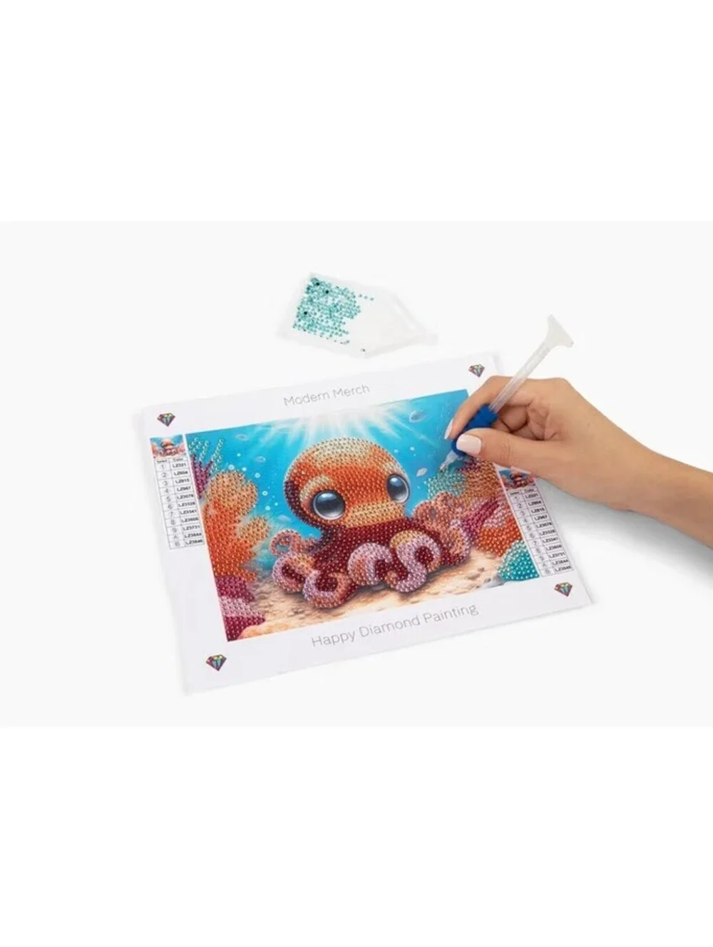 Diamond Art Painting Kit 3 pack octopus owl & dragonfly new
